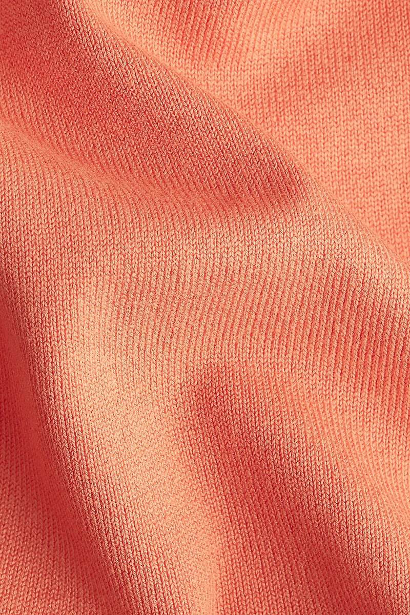 Fine-Knit Peplum Top