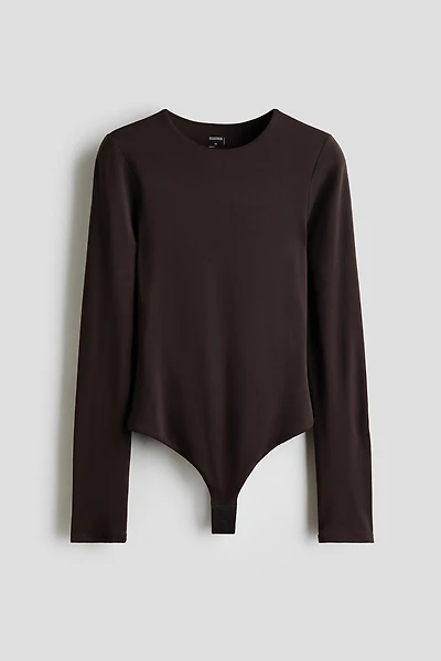 Maillot Tanga sculptant à manches longues