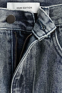 Jupe en denim avec détails usés