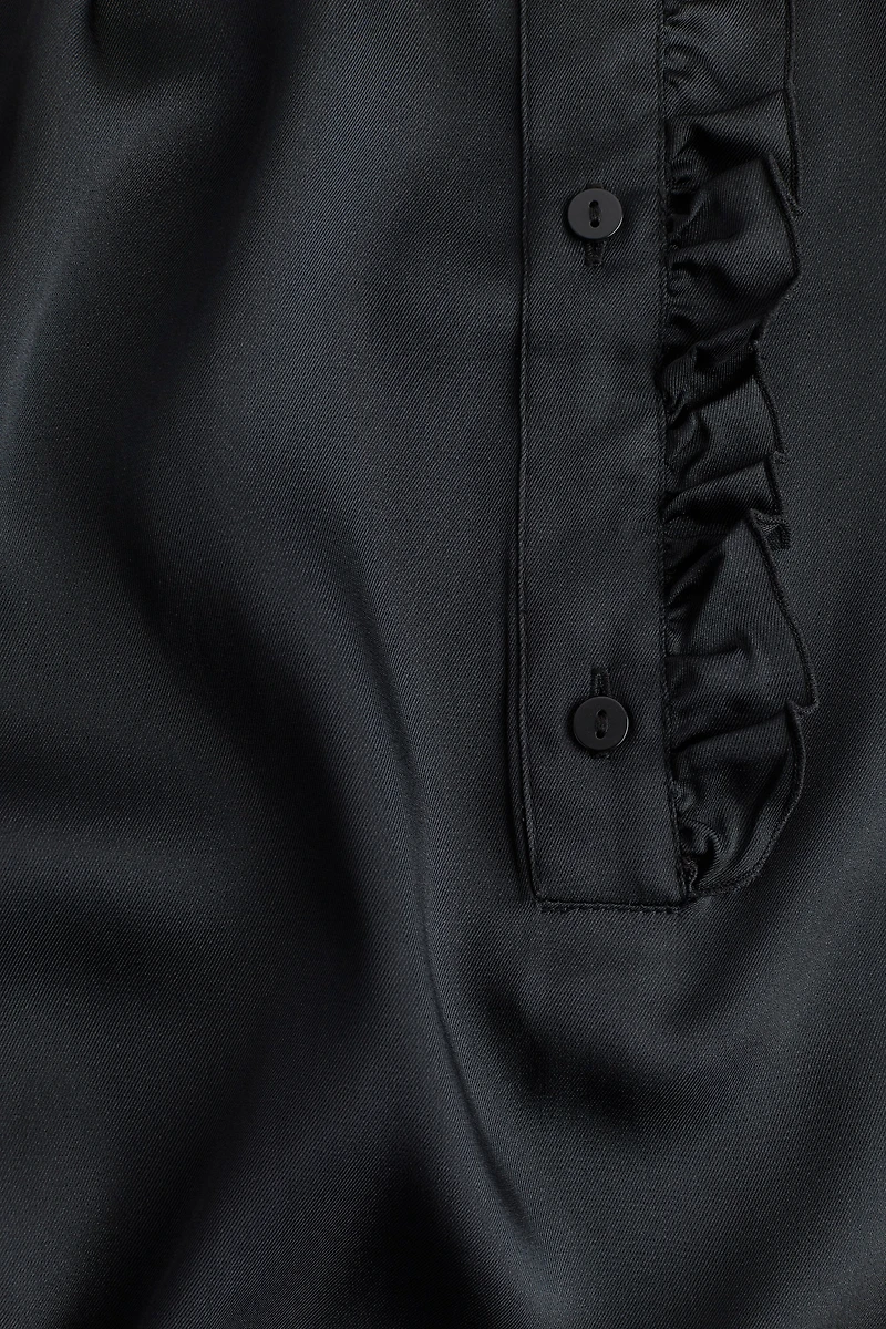 Ruffle-Trimmed Blouse