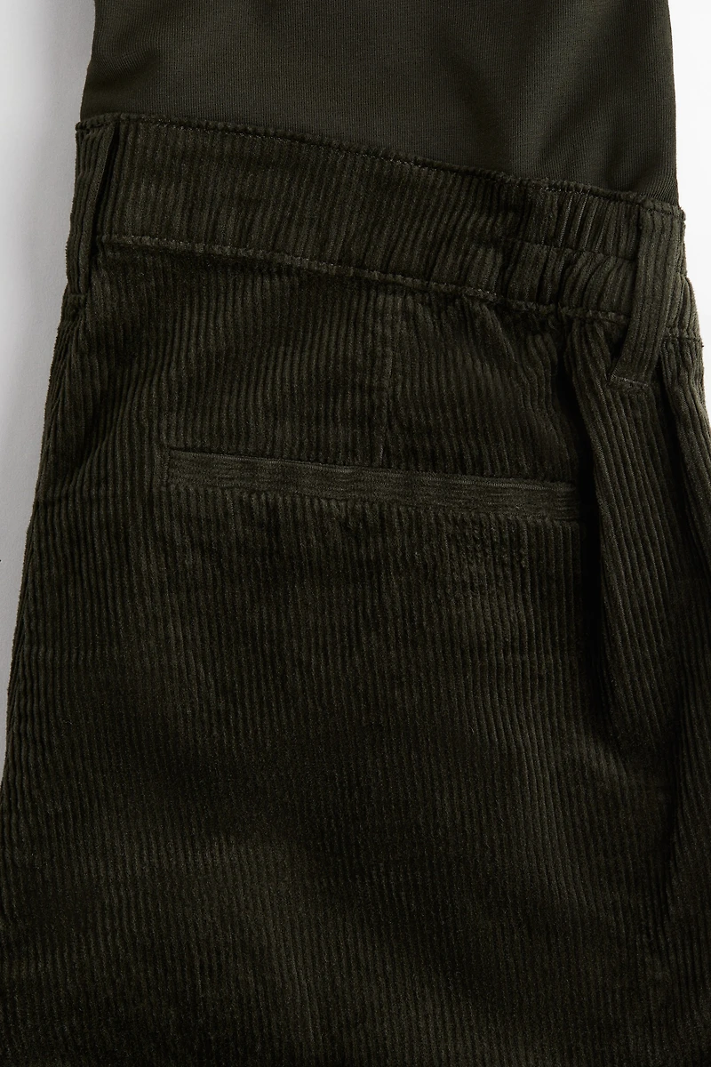 Pantalon MAMA évasé en velours côtelé