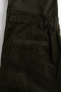 Pantalon MAMA évasé en velours côtelé