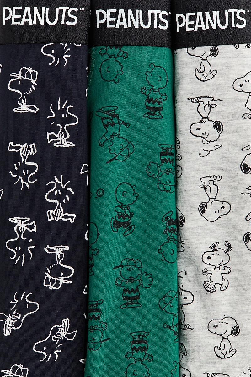 3-Pack Printed Cotton Boxer Briefs