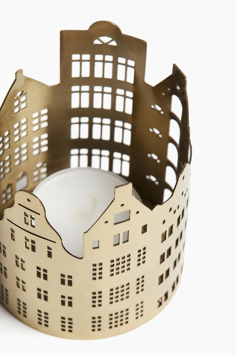 Small City Skyline Tea Light Holder