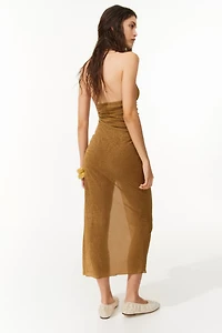 Draped Halterneck Dress