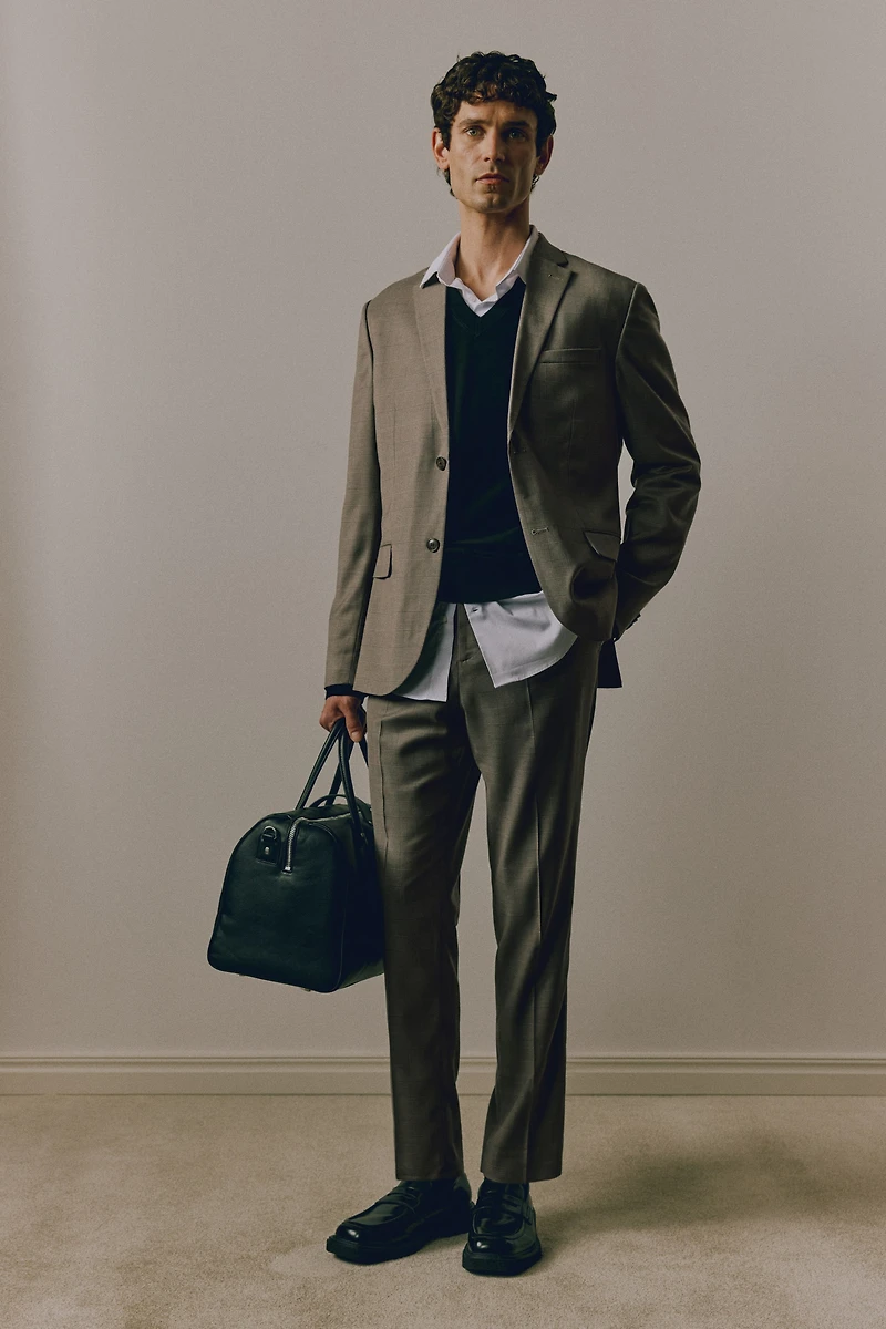Slim-Fit Suit Pants