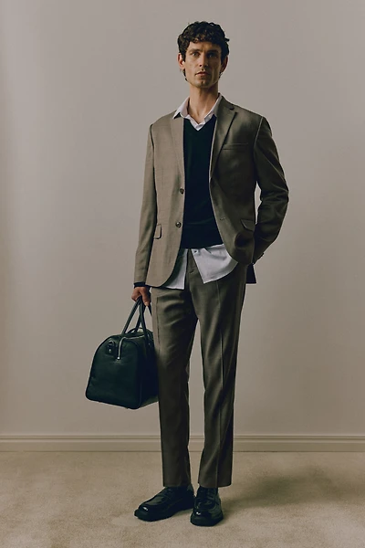 Slim-Fit Suit Pants