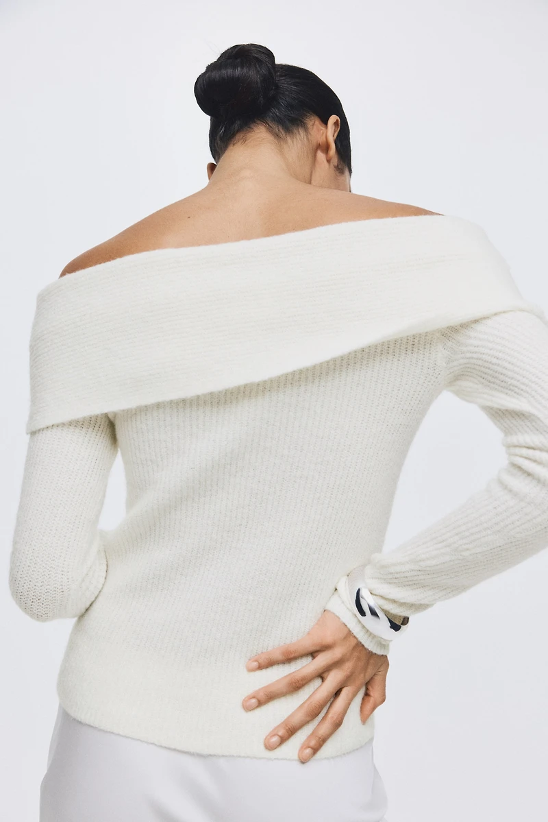 Off-the-Shoulder Sweater