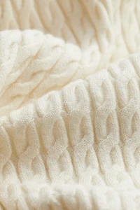 Chandail en tricot torsadé de cachemire mélangé