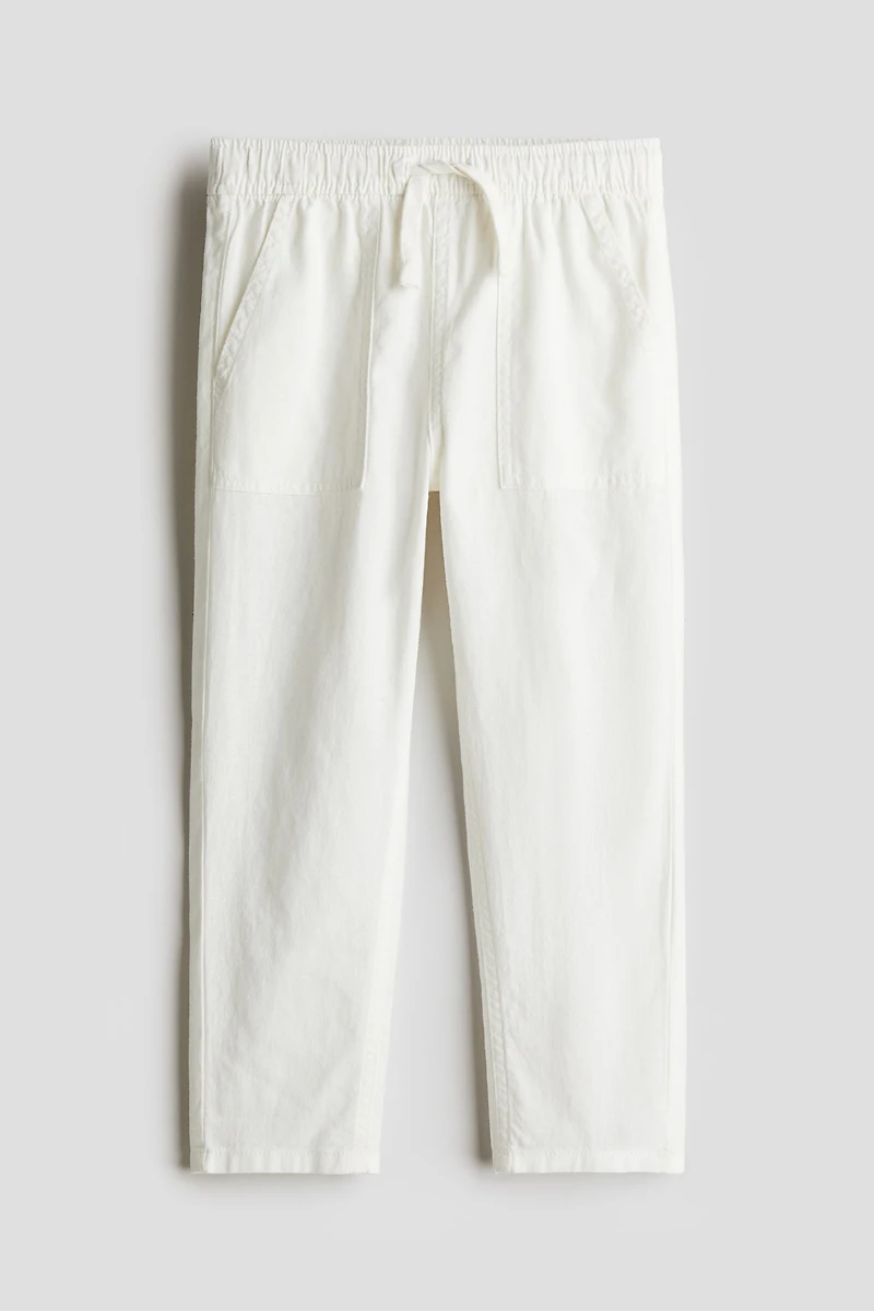 Linen-Blend Joggers