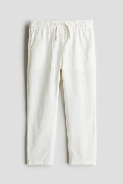 Linen-Blend Joggers