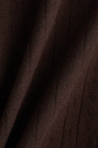 Pointelle Jersey Top