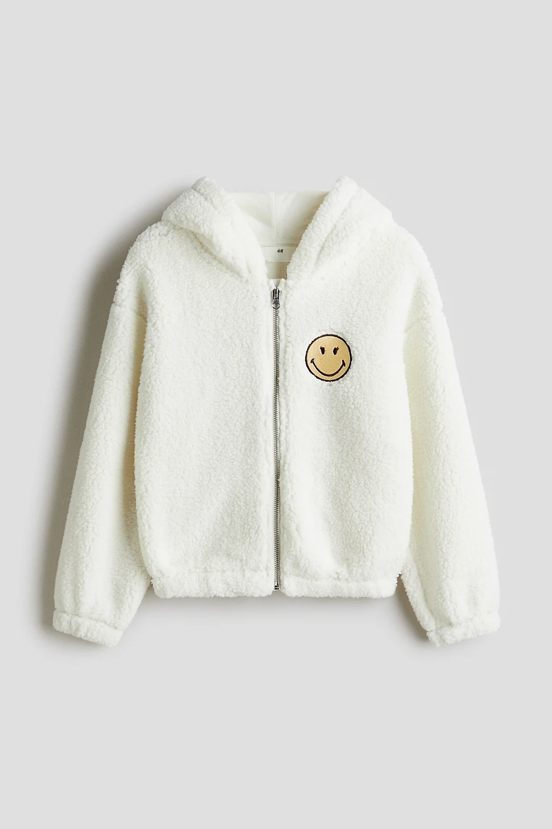 Veste à capuche et fermeture éclair en polar