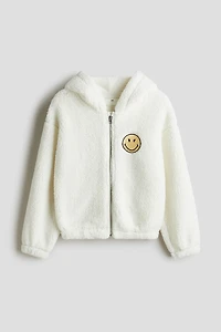 Veste à capuche et fermeture éclair en polar