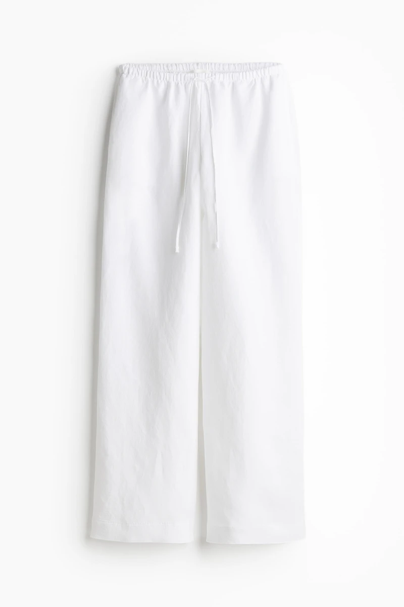 Linen-blend Pants