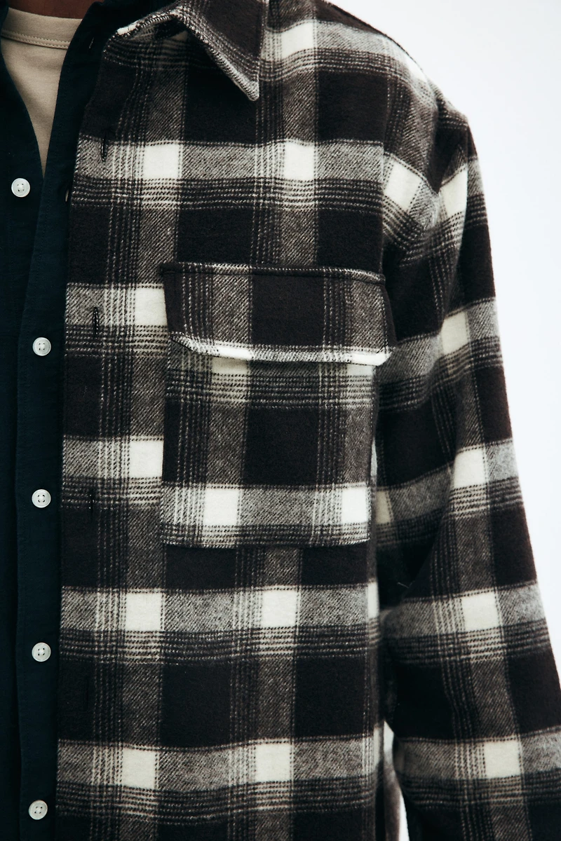 Regular-Fit Flannel Overshirt