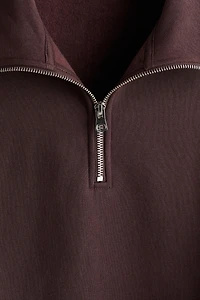 Loose Fit Half-Zip Sweatshirt