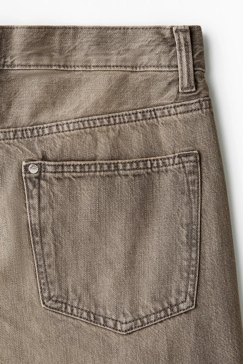 Loose-Fit Straight Twisted-Leg Jeans