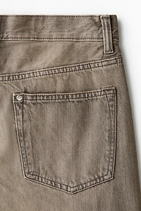 Loose-Fit Straight Twisted-Leg Jeans