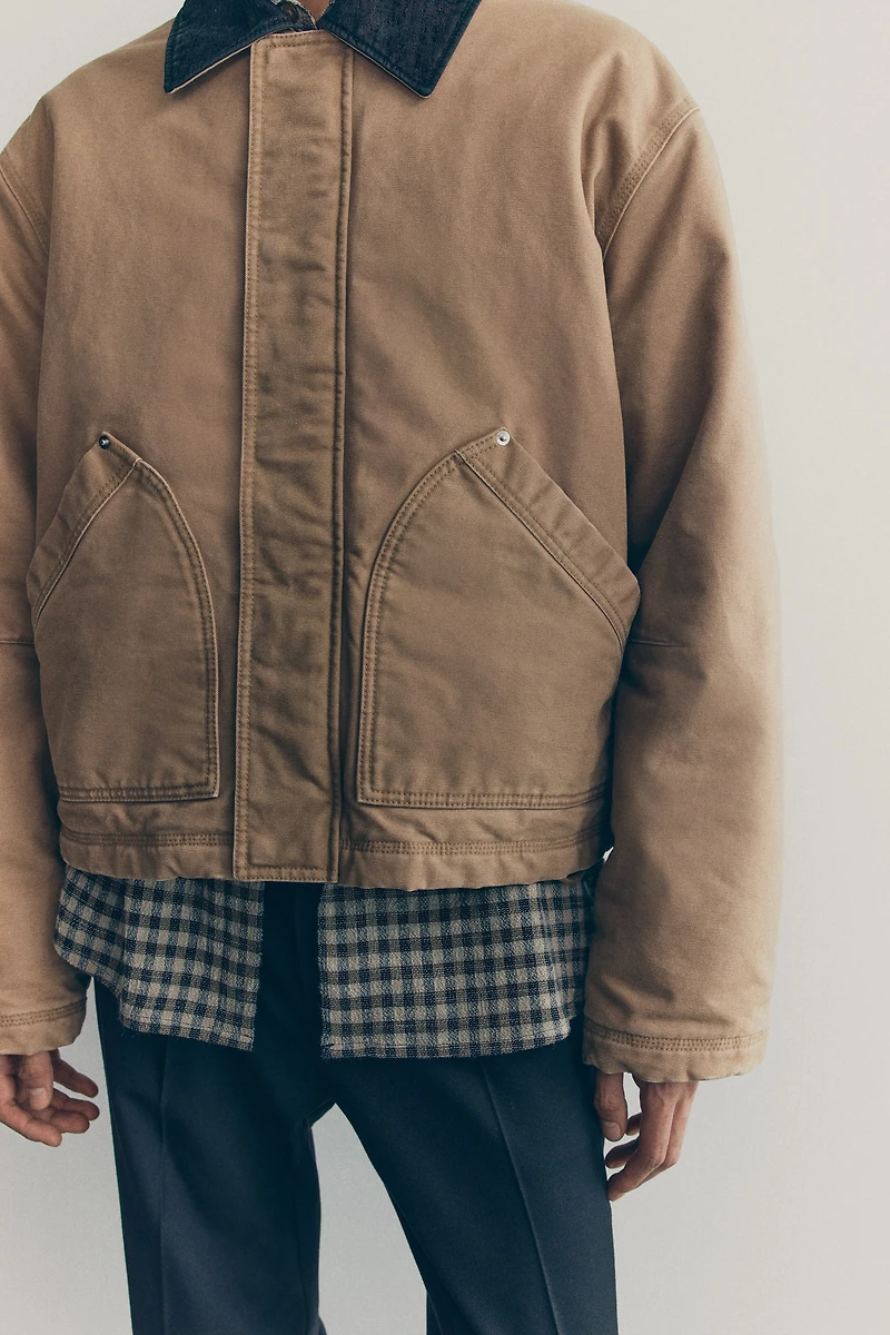 Veste de travail courte en toile