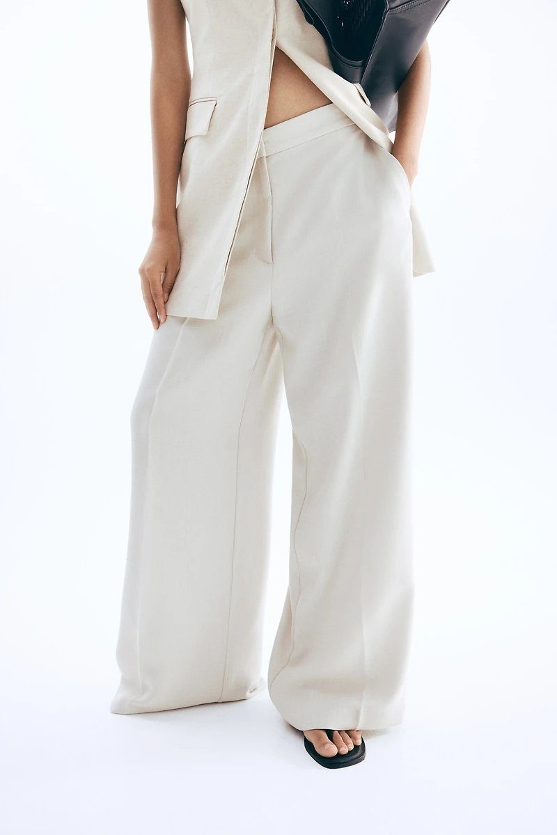 Wide-Leg Dress Pants