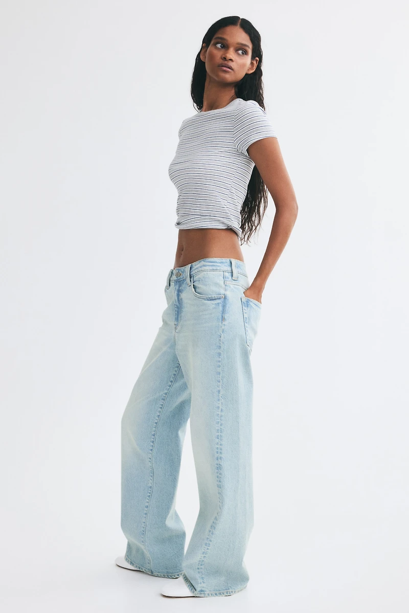 Jean ample taille haute