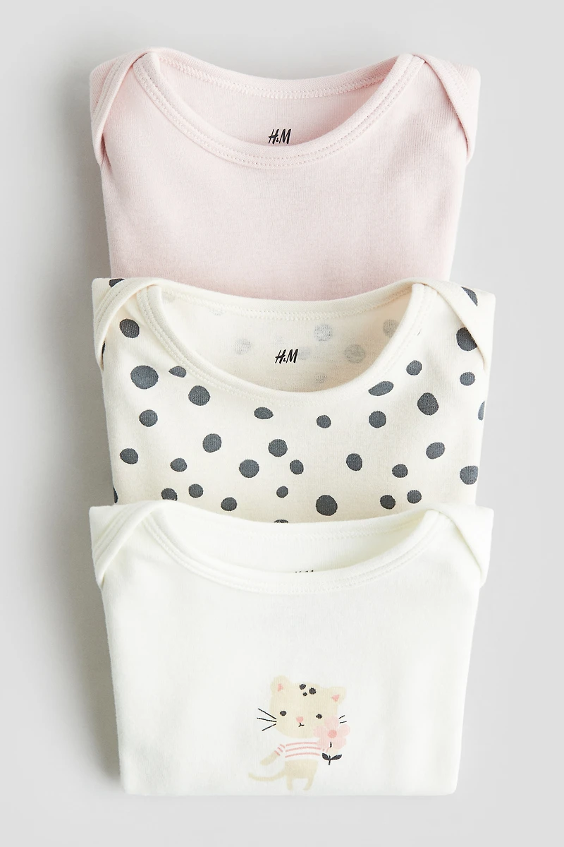 3-pack Printed Jersey Bodysuits