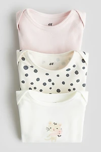 3-pack Printed Jersey Bodysuits
