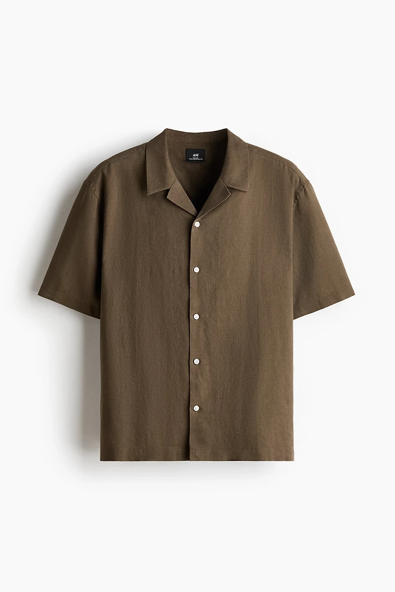 Relaxed-Fit Linen-Blend Resort Shirt
