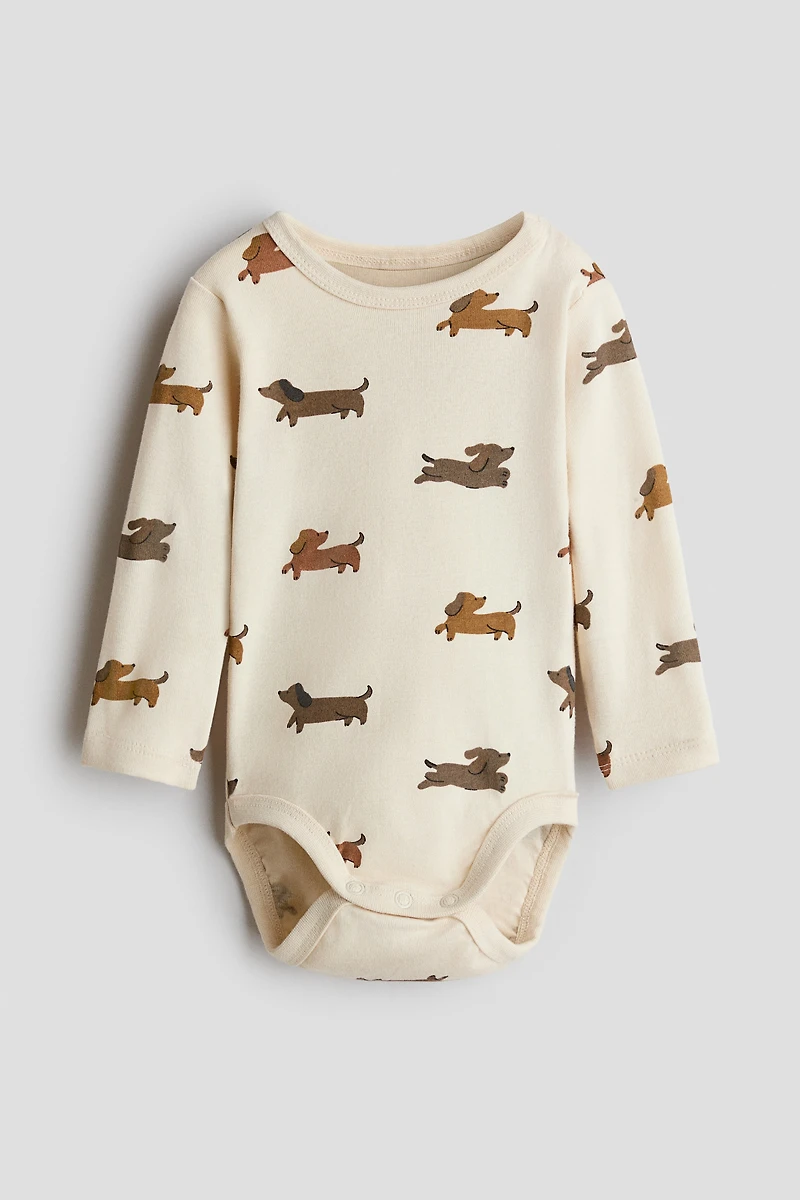 Printed Cotton Bodysuit