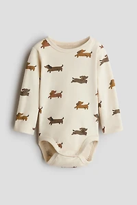 Printed Cotton Bodysuit