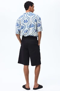 Chemise décontractée à col cubain