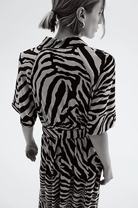 Tie-belt Shirt Dress