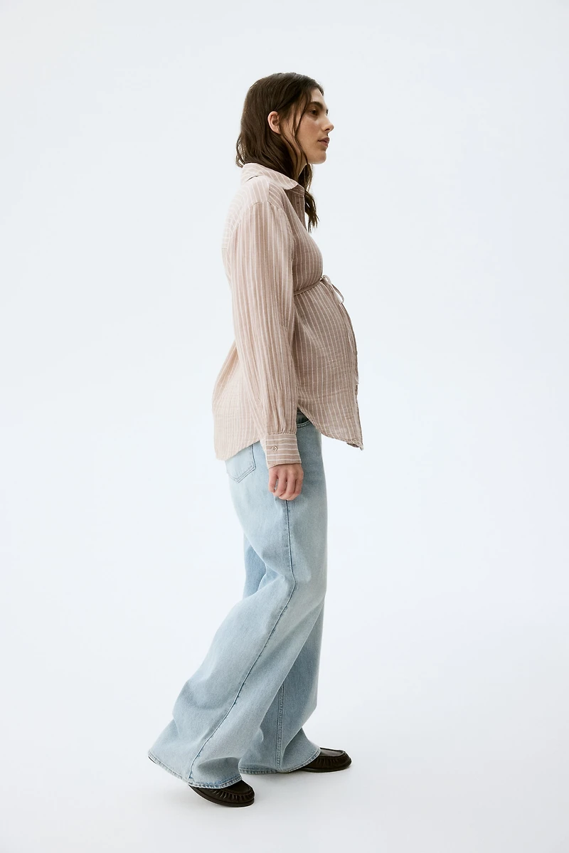 Chemise MAMA avant et après en mousseline