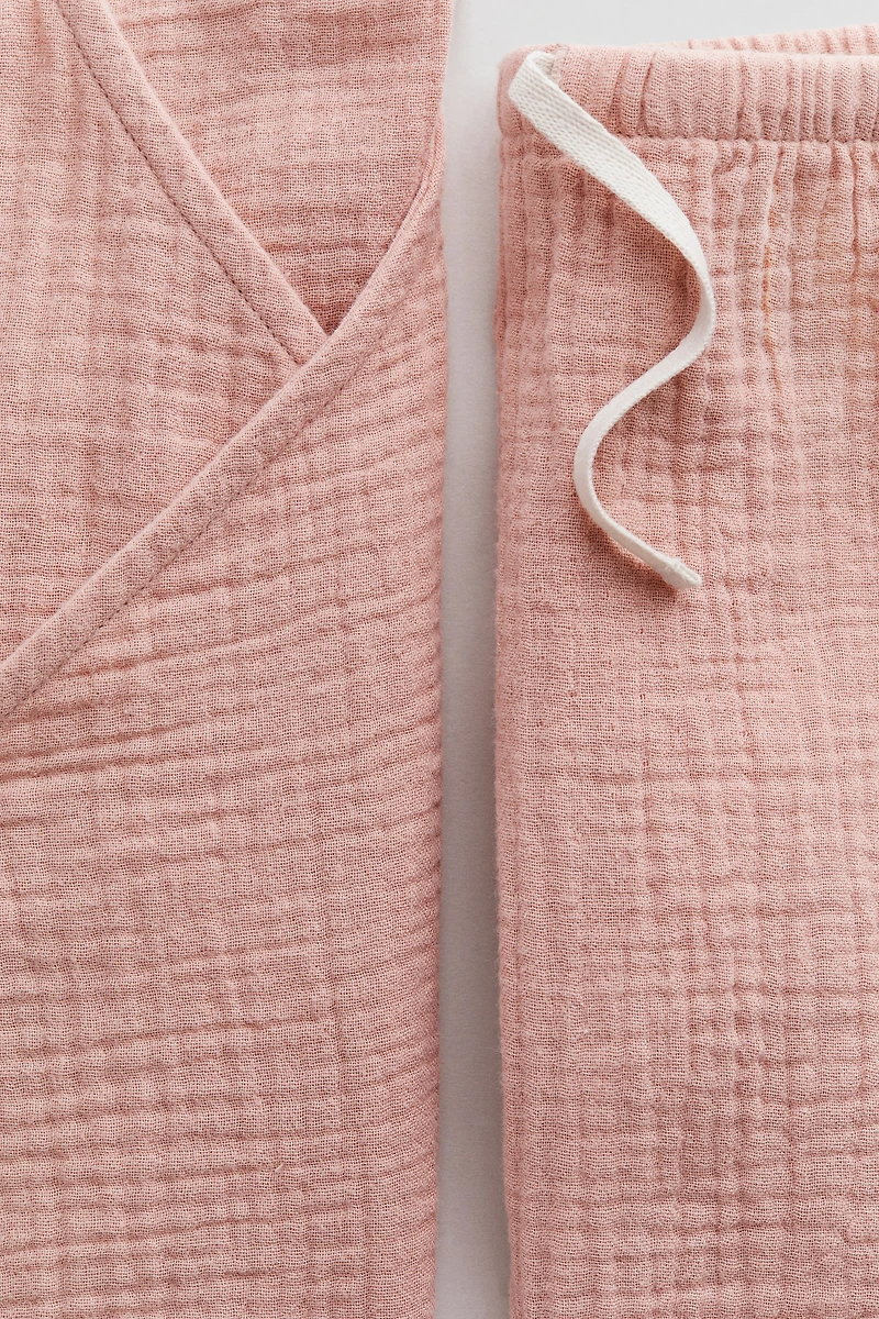 Ensemble 2 pièces en mousseline de coton