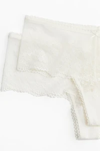 2-Pack Lace Thong Briefs