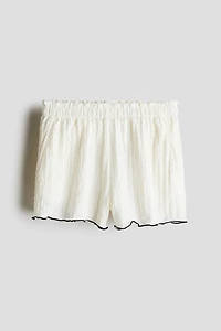 Crinkled Jersey Shorts