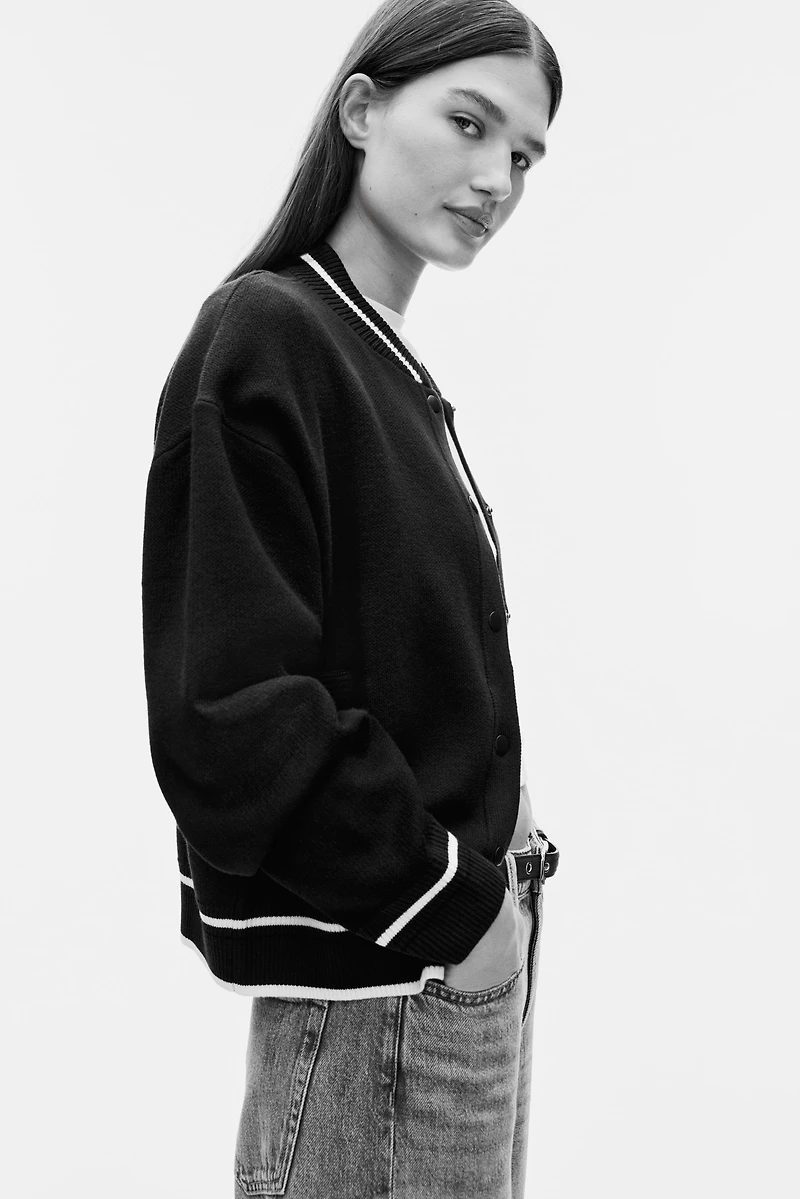 Knit Baseball Jacket