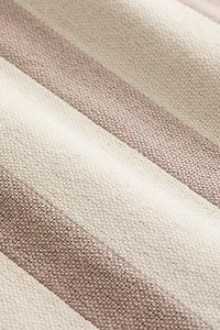 Housse de coussin en toile à motif