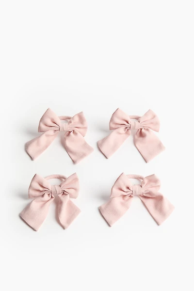 Lot de 4 ronds de serviette avec nœud