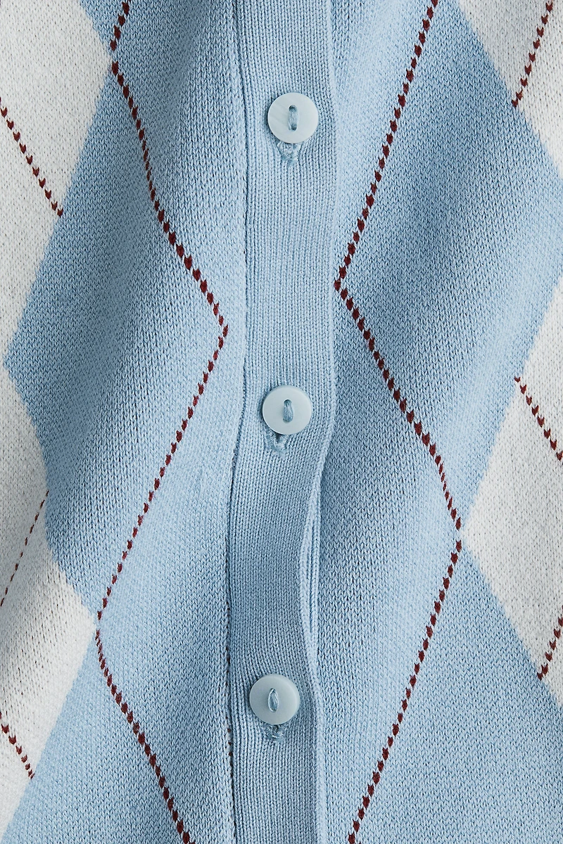 Gilet sans manches en fin tricot