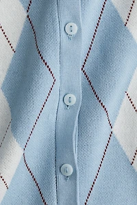 Gilet sans manches en fin tricot