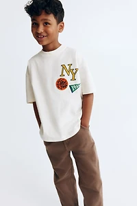 Washed Cotton Twill Pants
