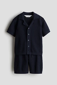 2-piece Pointelle-Knit Cotton Set