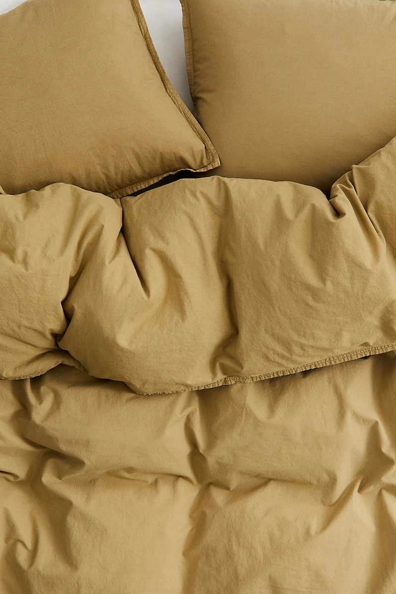 Washed Cotton King/Queen Duvet Cover Set