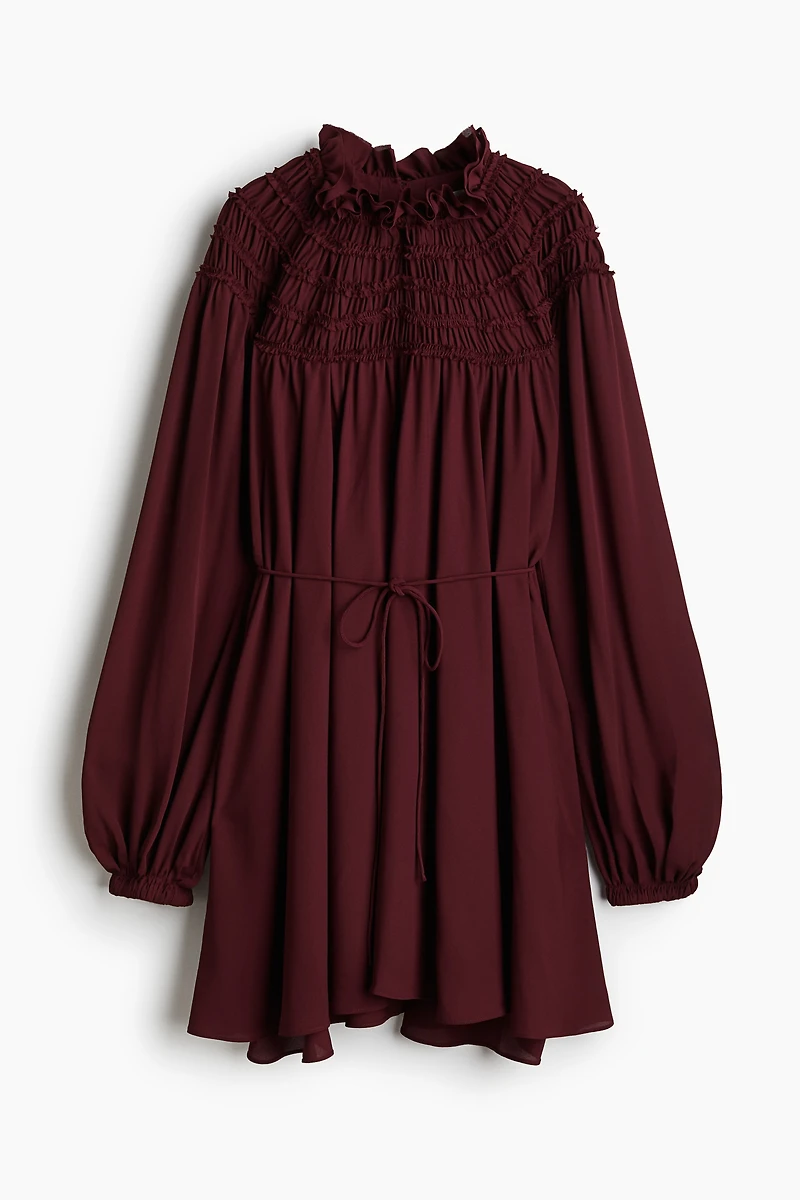 Robe avec détail smocké