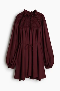 Robe avec détail smocké