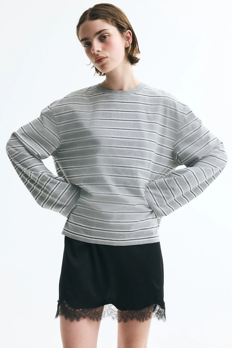 Long-Sleeved Cotton Top