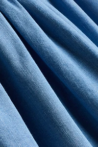 Bow-Detail Denim Dress