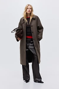 Manteau avec ceinture à nouer